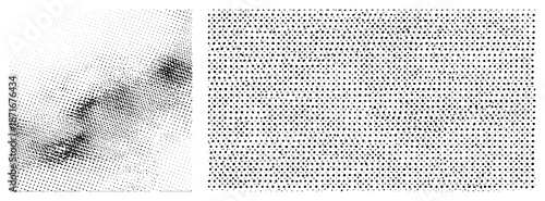 Halftone Dot Gradient Transition from Sparse to Dense