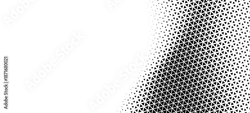 Halftone triangles pattern. Abstract geometric gradient background. Vector illustration, EPS 10. Vector illustration. Eps10