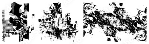 Abstract Geometric Forms in High Contrast Vector Art