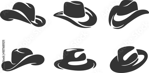 Gentleman Hat Mustache And Accessories Silhouette
