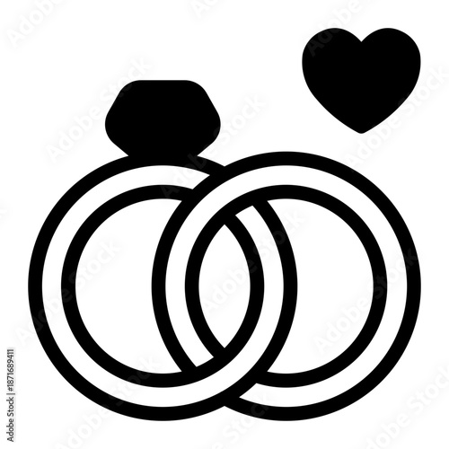 This Engagement icon is suitable for Dating App.