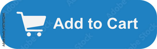 A blue button with a shopping cart icon and 'Add to Cart' text serving as an Interface Element on a digital interface