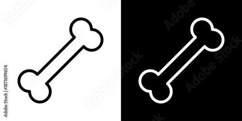 Bone icon representing skeletal system, bone health, orthopedic care, medical anatomy, and healthcare education visuals.