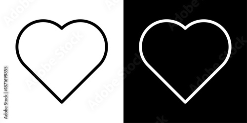 Heart icon representing love, health, care, emotional support, medical wellness, and cardiovascular health concepts.