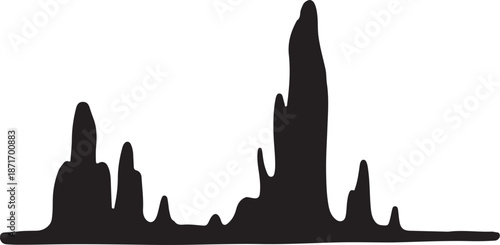 City Skyline Silhouette at Nighttime or Dusk Hours