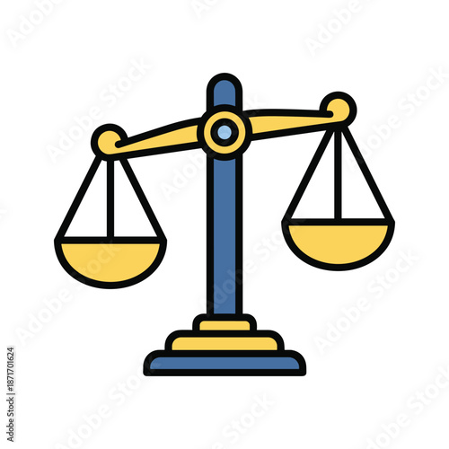 Balance scale icon representing justice and equality