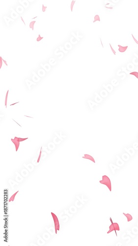 桜の花びらが散るアニメーション