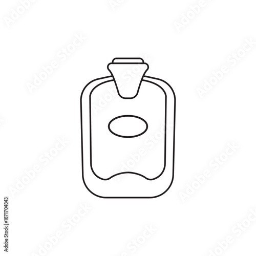 Hot water bag icon illustration design