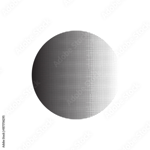 Round circle from small to large Vector illustration of circle spiral dots