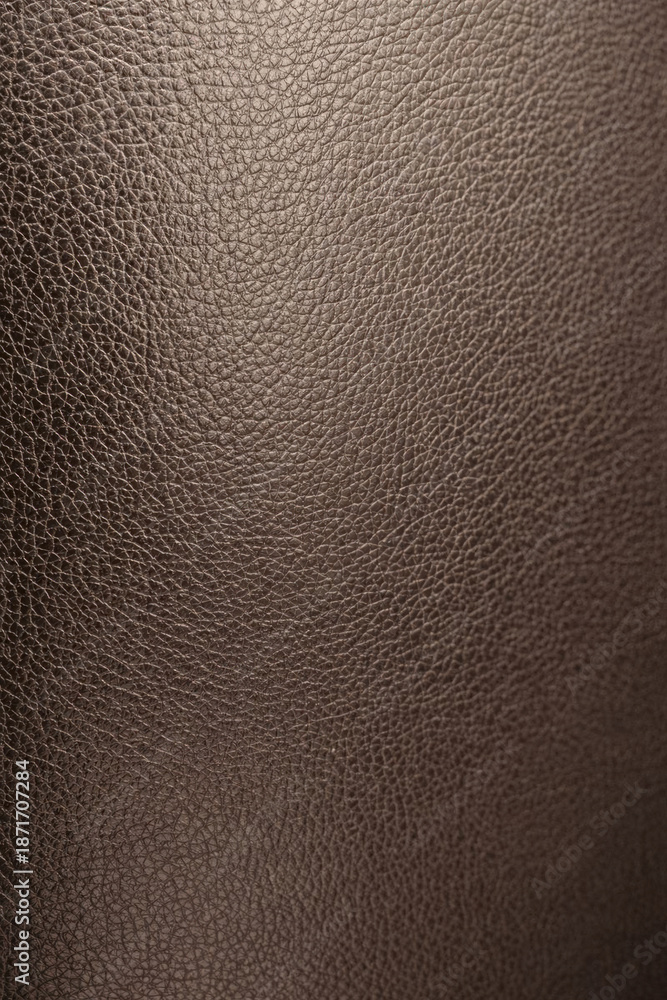 Fototapeta premium Brown leather texture background pattern surface detail closeup material natural grain abstract dark luxury elegant design