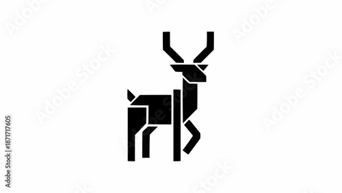 silhouette of a deer