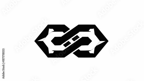 Snake abstract symbol