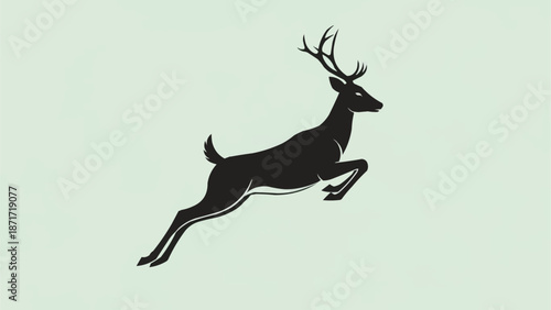 silhouette of a deer