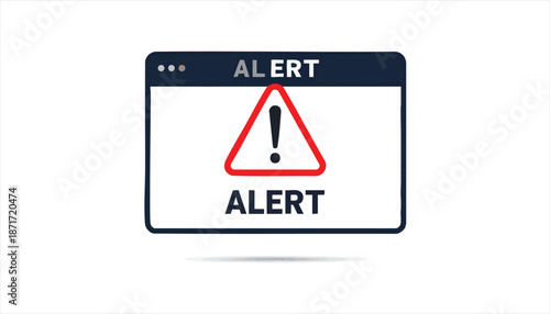 vector Alert Warning Sign with Exclamation Mark