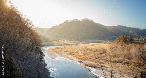 Slika na platnu The King's Silent Prison: Cheongnyeongpo Exile Site Surrounded by Winding River