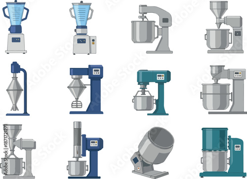 Culinary Mixers and Blenders A Collection of Kitchen Appliances
