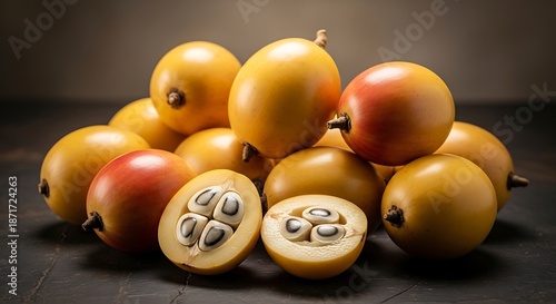 Intricate carving of a bird emerging from a cracked eggshell