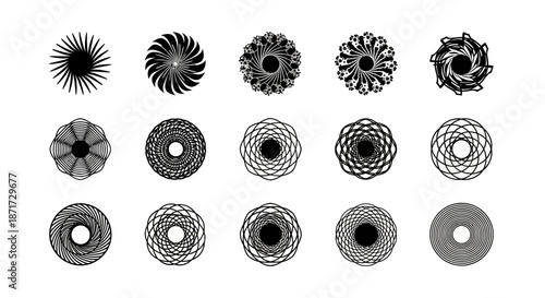 Collection of various gear designs.