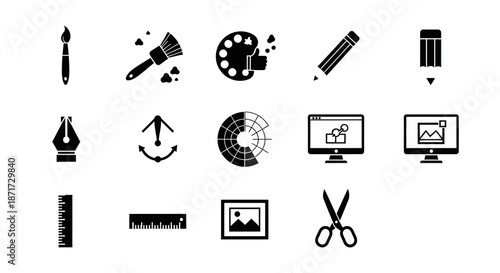 Graphic Design Icons and Symbols.