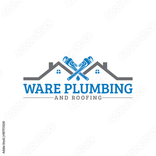 Roofing construction logo design template Stock Vector and Vector Art.