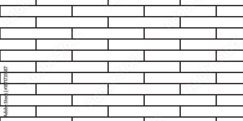 white brick wall texture and solid bricks seamless pattern background.