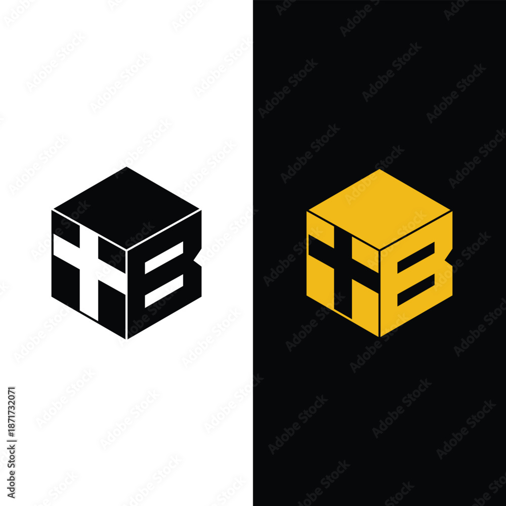Obraz premium Letter B+ hexagon logo design Stock Vectors and Vector Art.
