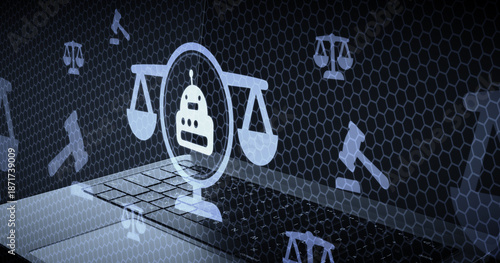 Schilderij op canvas Legislación y ética de la inteligencia artificial y robótica en el sistema judic