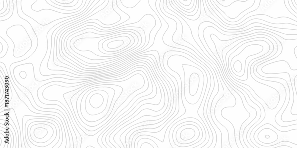 Fototapeta premium Abstract topography pattern seamless lines sea map modern design white background. Abstract digital topographic contour map concept space geometric strip grid line. Natural discovery of maps.