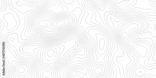 Abstract topography pattern seamless lines sea map modern design white background. Abstract digital topographic contour map concept space geometric strip grid line. Natural discovery of maps.