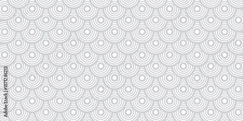 Circle line wave pattern japanese style illustration vector background