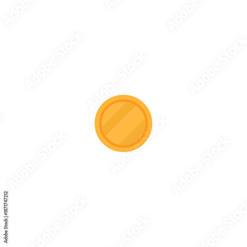 Gold Coin Isolated on White Background for Financial Concepts