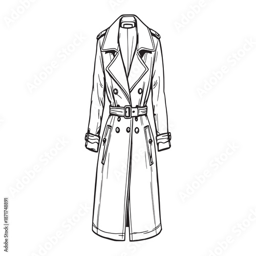 Trench coat stylish outfit for women