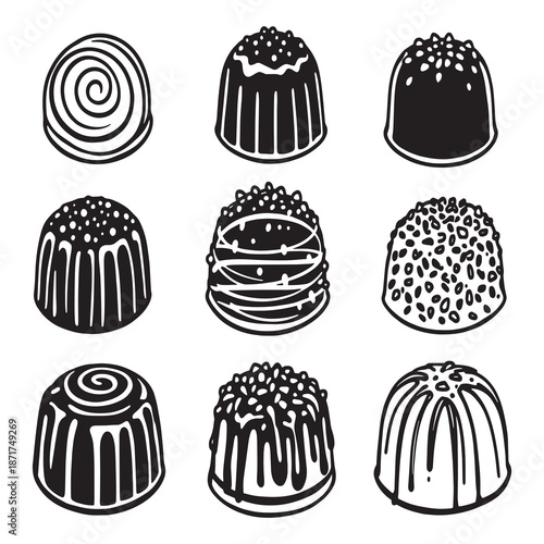 Dark Chocolate Truffle rich sweet dessert