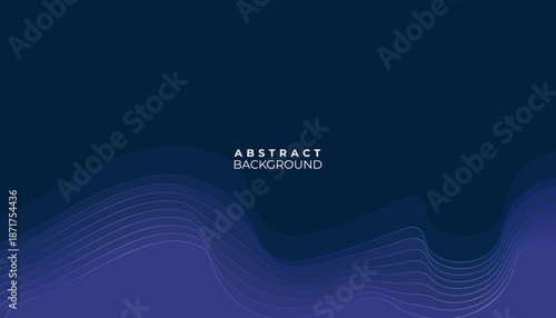 Dynamic abstract background featuring a deep blue to violet gradient with elegant flowing wave patterns and central text.