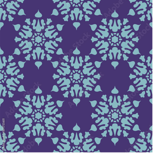 Repeat Floral Pattern Background Vector