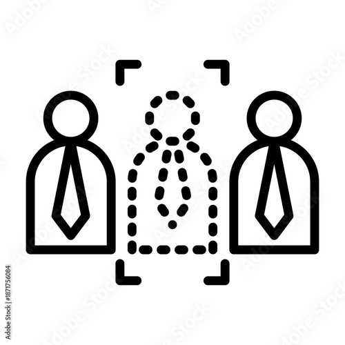 Absenteeism Icon - Black Outline