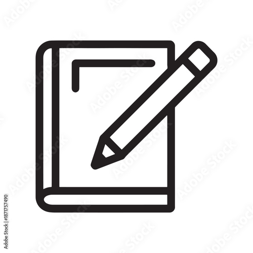 3D vector illustration of a metal pencil and pen icon tool set with a paper clip symbol for professional business web design and office sign objects