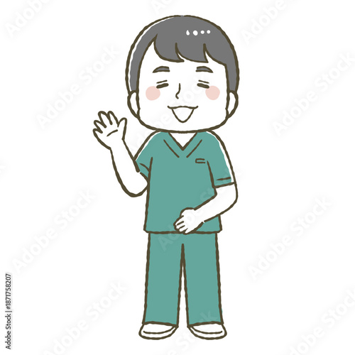 鍼灸院イラスト男性