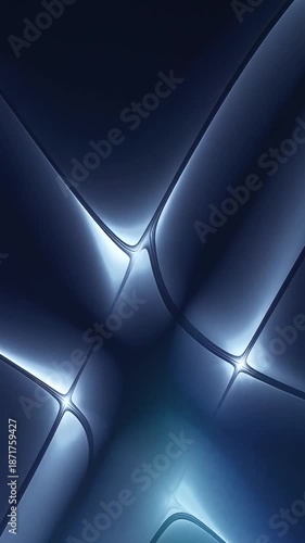 Abstract vertical animation of blue streaks that conveys movement and depth, suitable for dynamic backgrounds