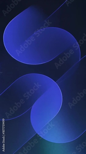 Abstract vertical animation of blue streaks that conveys movement and depth, suitable for dynamic backgrounds