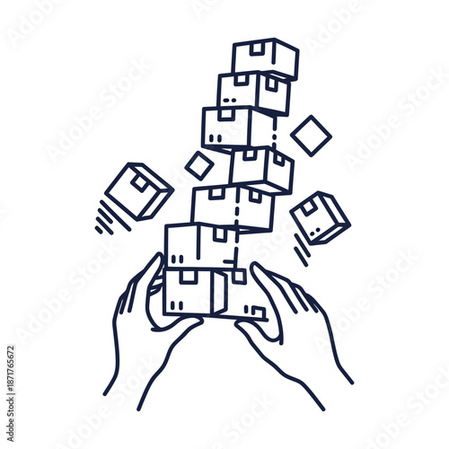 Data Management Organization Control Icon