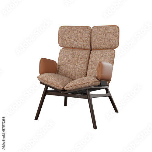 armchair isolated on white background