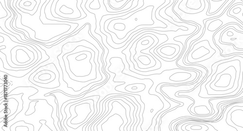 Vector geographic contour map. Background of the topographic map. Topographic map lines, contour background.