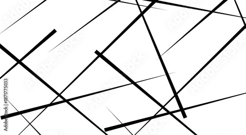Random chaotic lines abstract geometric patterns of modern design. Random geometric line pattern on a transparent background.