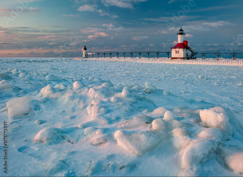 Schilderij op canvas 503-01 St Joseph Lighthouse and Pierhead Light
