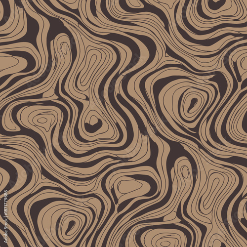 Brown and black abstract wood pattern.