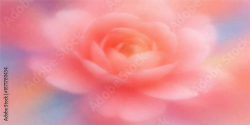 Macro closeup of a soft pink rose flower petal blossom, perfect for a beautiful floral background of nature and romance, ideal for a fresh wedding or Valentine's theme