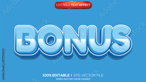 3d text effect bonus theme