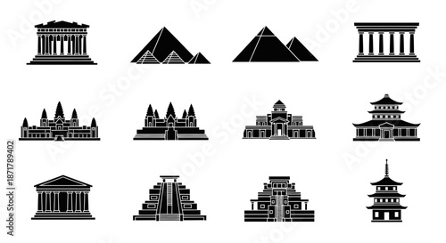 A professional photographer capturing a cinematic wide shot of a breathtaking mountain landscape during a vibrant golden hour sunset