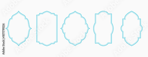 clean and elegant arabic islamic frame background in collection